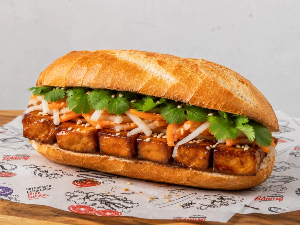Caramel Tofu bánh mì